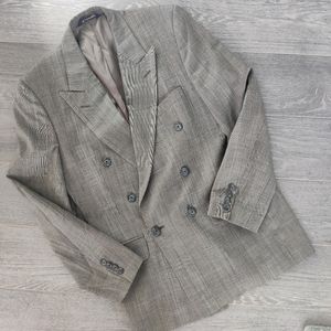 VTG Burberry Plaid Blazer